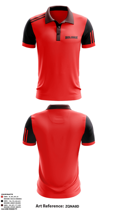 Roldan 32447308 Short Sleeve Performance Polo - 1