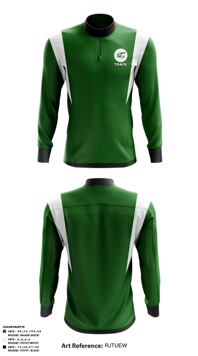 Concord High School Track 53059740 Quarter Zip Jacket - 2