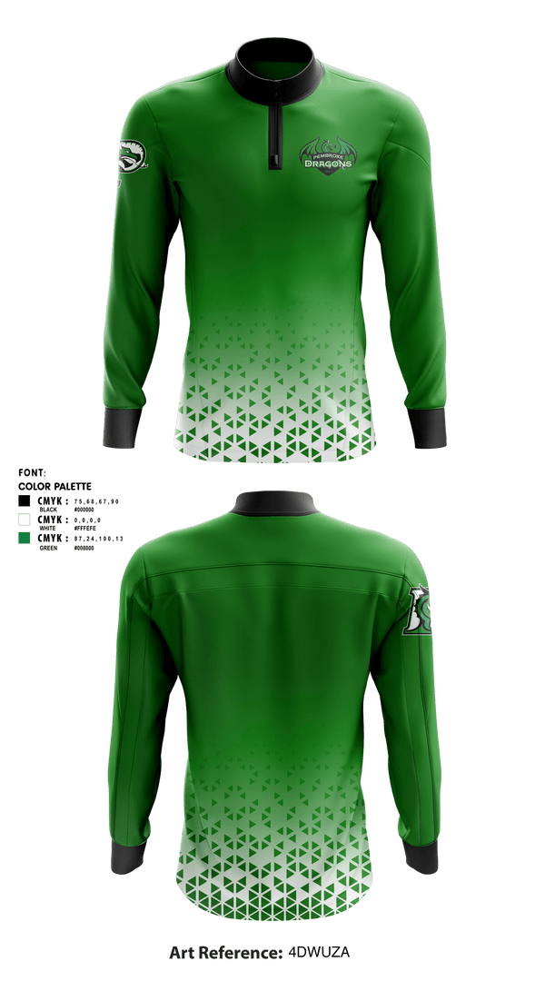 Quarter Zip Jacket, Pembroke High School Diving, Spirit Store, Teamtime, Team time, sublimation, custom sports apparel, team uniforms, spirit wear, spiritwear, sports uniforms, custom shirts, team store, custom team store, fundraiser sports, apparel fundraiser
