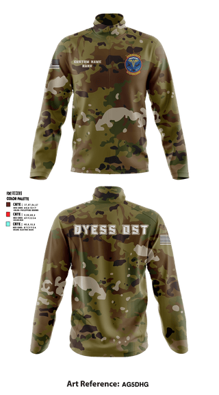 Fleece Jacket, Dyess AFB Operational Support Team, Air Force, Teamtime, Team time, sublimation, custom sports apparel, team uniforms, spirit wear, spiritwear, sports uniforms, custom shirts, team store, custom team store, fundraiser sports, apparel fundraiser