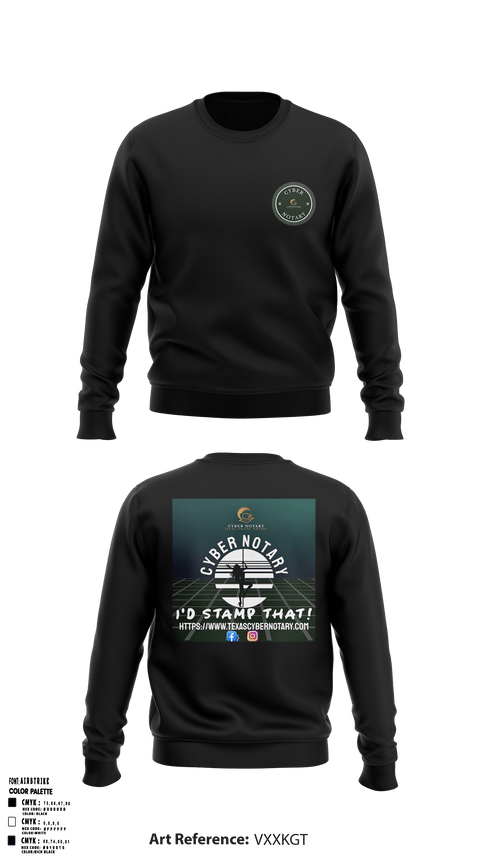 Crew Neck Sweatshirt, Cyber NotaryCyber Notary, , Teamtime, Team time, sublimation, custom sports apparel, team uniforms, spirit wear, spiritwear, sports uniforms, custom shirts, team store, custom team store, fundraiser sports, apparel fundraiser