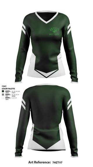Women's Long Sleeve Vneck Shirt, West Junior High School, Spirit Store, Teamtime, Team time, sublimation, custom sports apparel, team uniforms, spirit wear, spiritwear, sports uniforms, custom shirts, team store, custom team store, fundraiser sports, apparel fundraiser