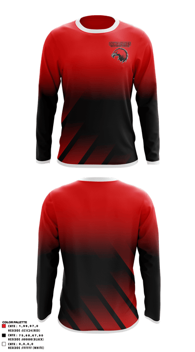 Quad Cities Christian School Soccer 52726245 Long Sleeve Performance Shirt - 1