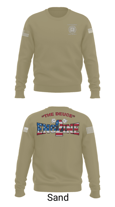 Fayetteville Fire Department Station 2 7594023 Crew Neck Sweatshirt - 12