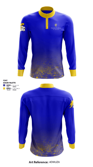 Quarter Zip Jacket, Christian Academy of Indiana, Spirit Store, Teamtime, Team time, sublimation, custom sports apparel, team uniforms, spirit wear, spiritwear, sports uniforms, custom shirts, team store, custom team store, fundraiser sports, apparel fundraiser