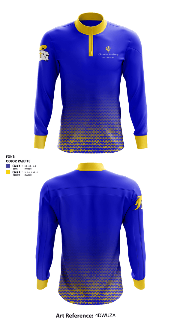 Quarter Zip Jacket, Christian Academy of Indiana, Spirit Store, Teamtime, Team time, sublimation, custom sports apparel, team uniforms, spirit wear, spiritwear, sports uniforms, custom shirts, team store, custom team store, fundraiser sports, apparel fundraiser