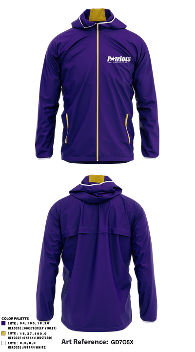 Washington Colony Middle School 55921524 Windbreaker - 2