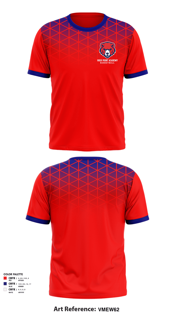 Short Sleeve Performance Shirt, High Point Academy Basketball, Men's Basketball, Teamtime, Team time, sublimation, custom sports apparel, team uniforms, spirit wear, spiritwear, sports uniforms, custom shirts, team store, custom team store, fundraiser sports, apparel fundraiser