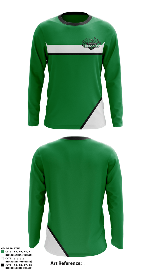 Long Sleeve Performance Shirt, Pembroke High School, Spirit Store, Teamtime, Team time, sublimation, custom sports apparel, team uniforms, spirit wear, spiritwear, sports uniforms, custom shirts, team store, custom team store, fundraiser sports, apparel fundraiser