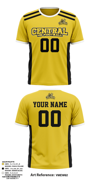 Short Sleeve Performance Shirt, Central HS Football, Football, Teamtime, Team time, sublimation, custom sports apparel, team uniforms, spirit wear, spiritwear, sports uniforms, custom shirts, team store, custom team store, fundraiser sports, apparel fundraiser