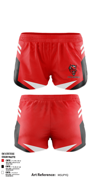 Women's Shorts, Fyffe High School Softball, Softball, Teamtime, Team time, sublimation, custom sports apparel, team uniforms, spirit wear, spiritwear, sports uniforms, custom shirts, team store, custom team store, fundraiser sports, apparel fundraiser