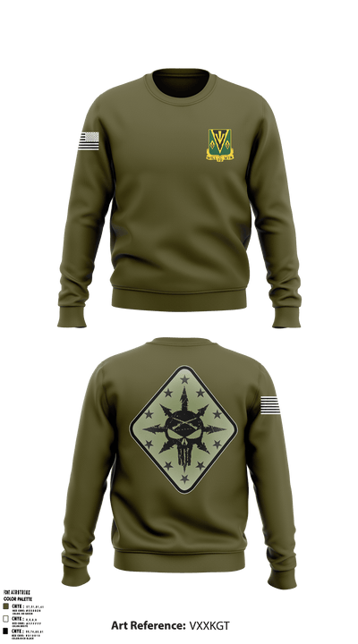 C Co 1-635th AR 23122236 Crew Neck Sweatshirt - 2