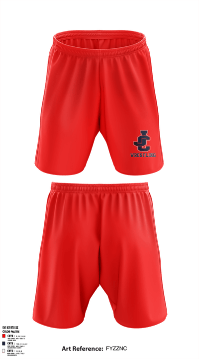 Jefferson County High School Wrestling 39623353 Athletic Shorts With Pockets - 27