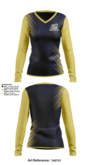 Women's Long Sleeve Vneck Shirt, El Segundo Eagles Softball, Softball, Teamtime, Team time, sublimation, custom sports apparel, team uniforms, spirit wear, spiritwear, sports uniforms, custom shirts, team store, custom team store, fundraiser sports, apparel fundraiser