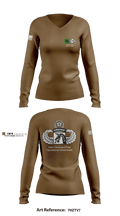 MCPOD-XVIII ABN CORPS 34488688 Women's Long Sleeve V-neck Shirt - 2