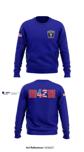 Crew Neck Sweatshirt, Boston Fire Department Engine-42, , Teamtime, Team time, sublimation, custom sports apparel, team uniforms, spirit wear, spiritwear, sports uniforms, custom shirts, team store, custom team store, fundraiser sports, apparel fundraiser