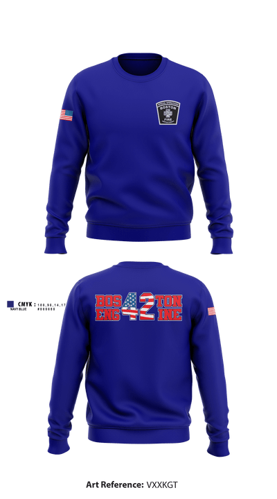 Boston Fire Department Engine-42 59280094 Crew Neck Sweatshirt - 3
