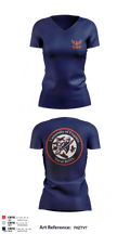 University of Virginia NROTC 91641380 Women's Short Sleeve V-neck Shirt - 8