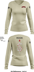 Rook 25414745 Women's Long Sleeve V-neck Shirt - 5