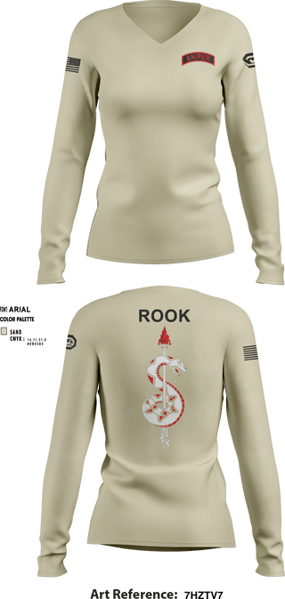 Women's Long Sleeve Vneck Shirt, , Army, Teamtime, Team time, sublimation, custom sports apparel, team uniforms, spirit wear, spiritwear, sports uniforms, custom shirts, team store, custom team store, fundraiser sports, apparel fundraiser