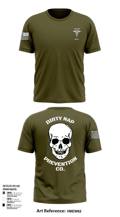 2-319th AFAR MED PLT 63035658 Short Sleeve Performance Shirt - 1