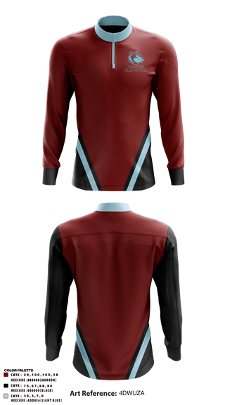 Quarter Zip Jacket, Baldwin High School, Spirit Store, Teamtime, Team time, sublimation, custom sports apparel, team uniforms, spirit wear, spiritwear, sports uniforms, custom shirts, team store, custom team store, fundraiser sports, apparel fundraiser