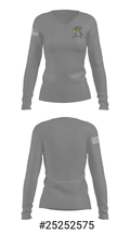 Pinole Valley High School Volleyball 78592291 Women's Long Sleeve V-neck Shirt - 34