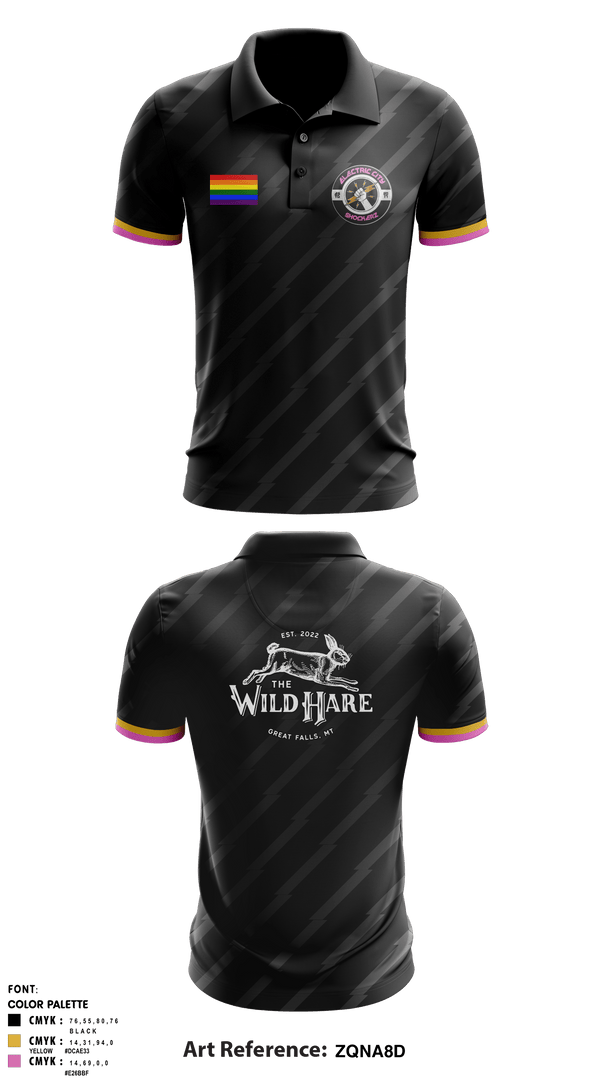Short Sleeve Performance Polo, Electric city shockerz, Rugby, Teamtime, Team time, sublimation, custom sports apparel, team uniforms, spirit wear, spiritwear, sports uniforms, custom shirts, team store, custom team store, fundraiser sports, apparel fundraiser