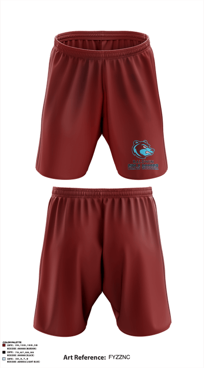 Baldwin High School 30634360 Athletic Shorts With Pockets - 5