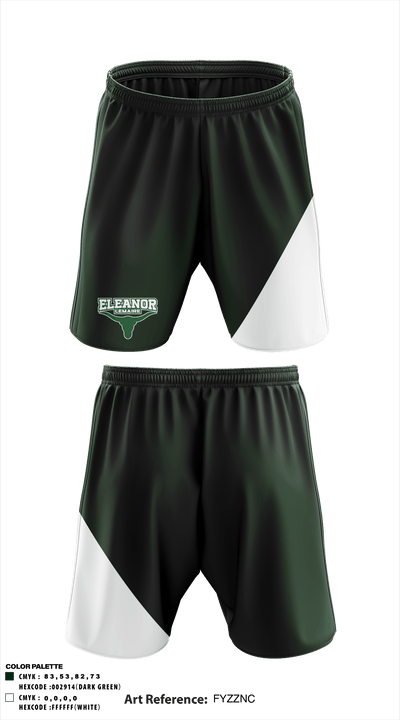 Eleanor Lemaire Junior High School 40593565 Athletic Shorts With Pockets - 1