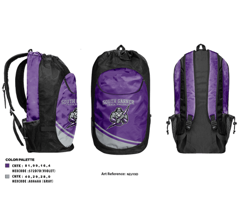 Gear Bag, South Garner High School Track and Field, Track & Field, Teamtime, Team time, sublimation, custom sports apparel, team uniforms, spirit wear, spiritwear, sports uniforms, custom shirts, team store, custom team store, fundraiser sports, apparel fundraiser