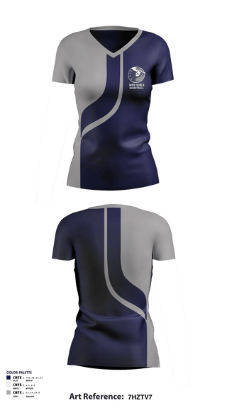Women's Short Sleeve Vneck Shirt, IRHS Girls Basketball, Women's Basketball, Teamtime, Team time, sublimation, custom sports apparel, team uniforms, spirit wear, spiritwear, sports uniforms, custom shirts, team store, custom team store, fundraiser sports, apparel fundraiser