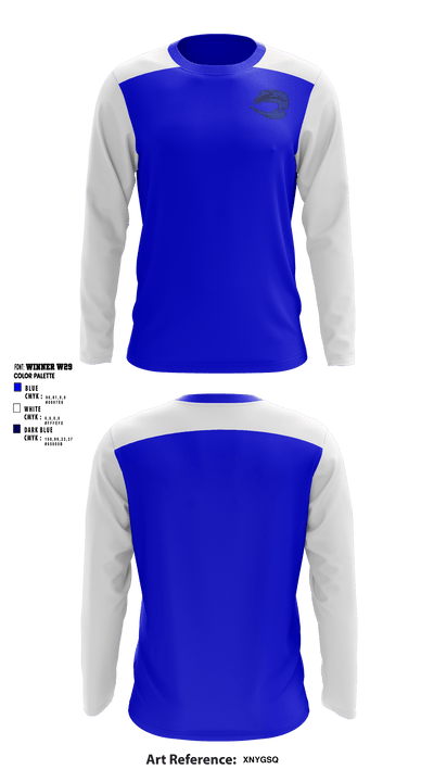 Stelle Claughton Middle School 86550408 Long Sleeve Performance Shirt - 1
