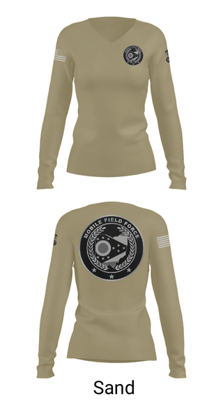 Women's Long Sleeve Vneck Shirt, , Police, Teamtime, Team time, sublimation, custom sports apparel, team uniforms, spirit wear, spiritwear, sports uniforms, custom shirts, team store, custom team store, fundraiser sports, apparel fundraiser