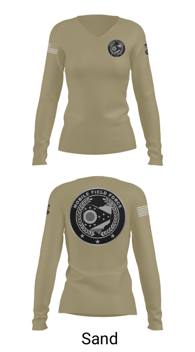 0730 39285045 Women's Long Sleeve V-neck Shirt - 42