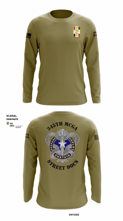 345th MCGA 98196690 Long Sleeve Performance Shirt - 7