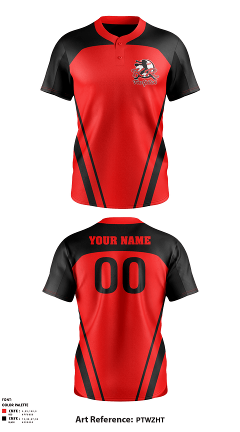 Two Button Softball Jersey, KR Fastpitch 9u, Softball, Teamtime, Team time, sublimation, custom sports apparel, team uniforms, spirit wear, spiritwear, sports uniforms, custom shirts, team store, custom team store, fundraiser sports, apparel fundraiser