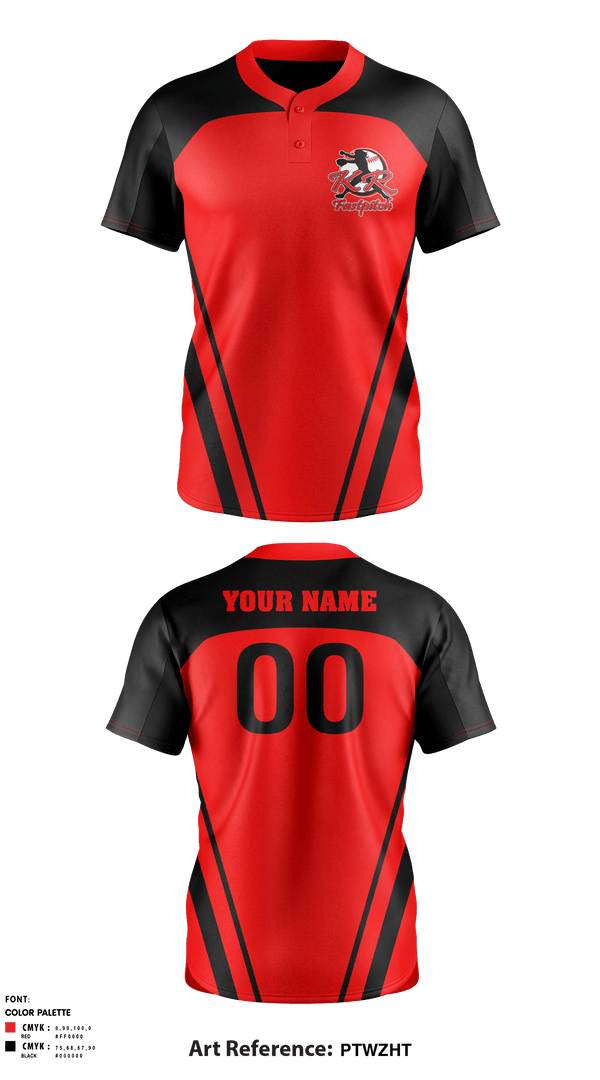 Two Button Softball Jersey, KR Fastpitch 9u, Softball, Teamtime, Team time, sublimation, custom sports apparel, team uniforms, spirit wear, spiritwear, sports uniforms, custom shirts, team store, custom team store, fundraiser sports, apparel fundraiser