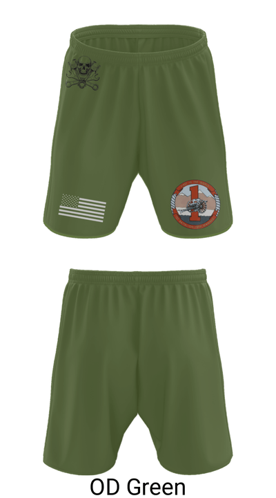 1st Battalion 10th Marines 30175509 Athletic Shorts With Pockets - 28