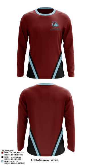 Long Sleeve Performance Shirt, Baldwin High School, Spirit Store, Teamtime, Team time, sublimation, custom sports apparel, team uniforms, spirit wear, spiritwear, sports uniforms, custom shirts, team store, custom team store, fundraiser sports, apparel fundraiser