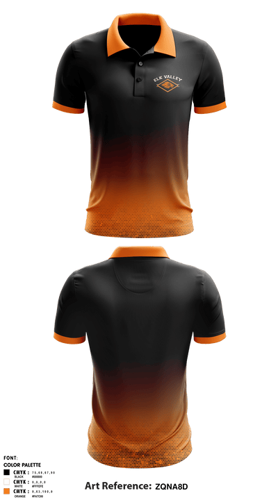Elk Valley Senior High School 24849275 Short Sleeve Performance Polo - 1