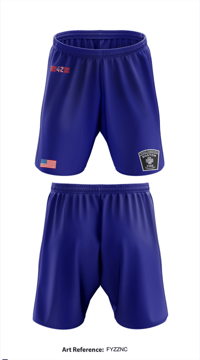 Boston Fire Department Engine-42 59280094 Athletic Shorts With Pockets - 3
