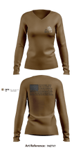 Capital City 29145478 Women's Long Sleeve V-neck Shirt - 3