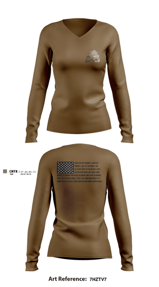 Women's Long Sleeve Vneck Shirt, , Marines, Teamtime, Team time, sublimation, custom sports apparel, team uniforms, spirit wear, spiritwear, sports uniforms, custom shirts, team store, custom team store, fundraiser sports, apparel fundraiser