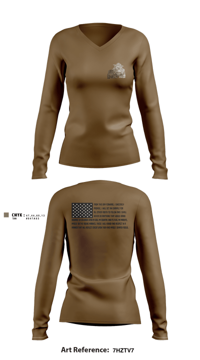 Capital City 29145478 Women's Long Sleeve V-neck Shirt - 3