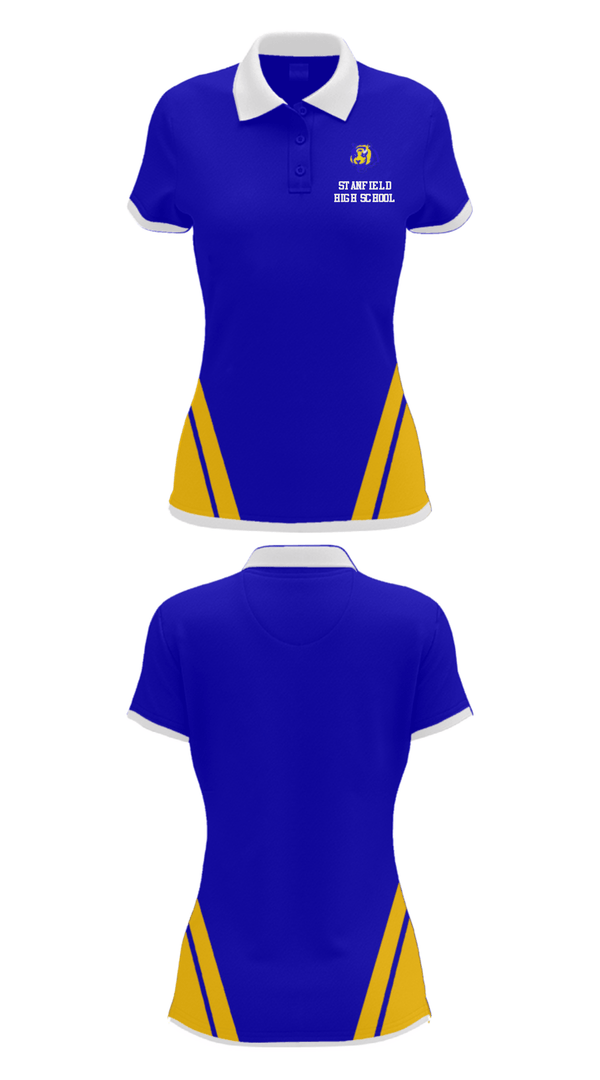 Women's Short Sleeve Performance Polo, Stanfield High School, Spirit Store, Teamtime, Team time, sublimation, custom sports apparel, team uniforms, spirit wear, spiritwear, sports uniforms, custom shirts, team store, custom team store, fundraiser sports, apparel fundraiser
