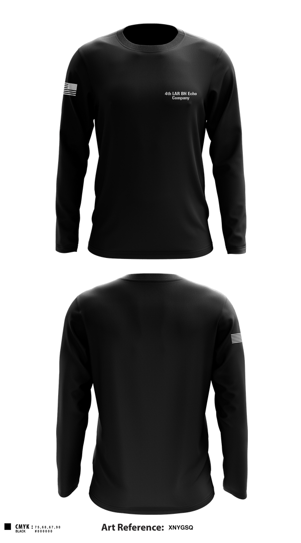 Long Sleeve Performance Shirt, 4th LAR BN Echo Company, Marines, Teamtime, Team time, sublimation, custom sports apparel, team uniforms, spirit wear, spiritwear, sports uniforms, custom shirts, team store, custom team store, fundraiser sports, apparel fundraiser