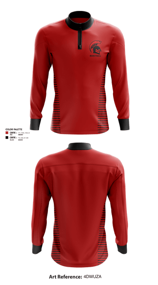 Quarter Zip Jacket, Discovery High School Basketball, Men's Basketball, Teamtime, Team time, sublimation, custom sports apparel, team uniforms, spirit wear, spiritwear, sports uniforms, custom shirts, team store, custom team store, fundraiser sports, apparel fundraiser
