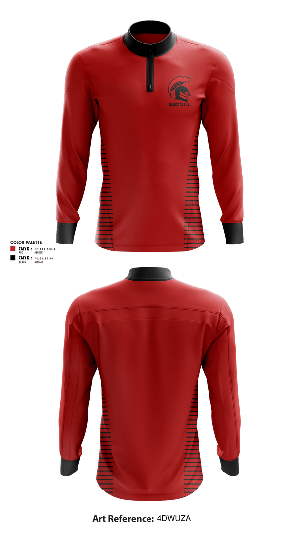 Quarter Zip Jacket, Discovery High School Basketball, Men's Basketball, Teamtime, Team time, sublimation, custom sports apparel, team uniforms, spirit wear, spiritwear, sports uniforms, custom shirts, team store, custom team store, fundraiser sports, apparel fundraiser