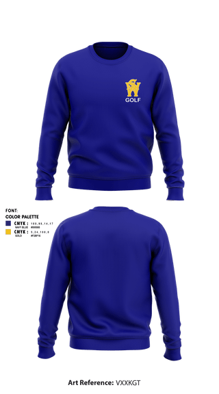 Crew Neck Sweatshirt, West Seattle High School Golf Team, Golf, Teamtime, Team time, sublimation, custom sports apparel, team uniforms, spirit wear, spiritwear, sports uniforms, custom shirts, team store, custom team store, fundraiser sports, apparel fundraiser